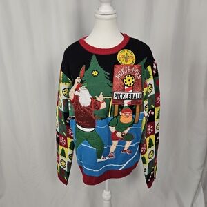 NWT North Pole Pickleball Christmas Sweater Size Medium